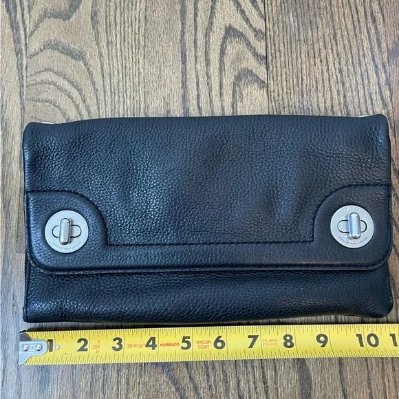 Marc Jacobs Black Leather Convertible Clutch / Crosby- with tags & dust bag - Picture 9 of 14